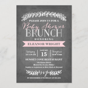 Laurel Brunch Uitnodiging tot Baby shower