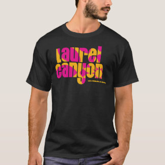 Laurel Canyon psychedelic flower logo - roze Fitte T-shirt