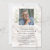 Laurel Celebration of Life Photo Funeral Memorial Kaart (Voorkant)