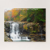 Laurel Creek Virginia.Kerstgroet Legpuzzel (Horizontaal)