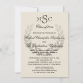 Laurel Crest Monogram Classic College Graduy I Kaart (Voorkant)