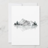 Laurel Crest Monogram Meren Engagement Party Kaart (Achterkant)