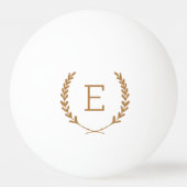 Laurel Crest Monogram Pingpongbal (Voorkant)