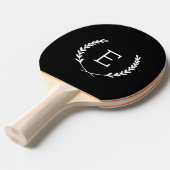 Laurel Crest Monogram Tafeltennisbatje (Voorkant Gekanteld)