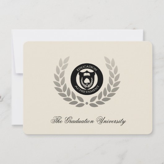 Laurel Crest Traditional College Graduation Kaart (Voorkant)