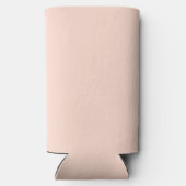 Laurel Crest Trouw Monogram | Roze Roos Seltzer Blikjeskoeler (Achterkant)