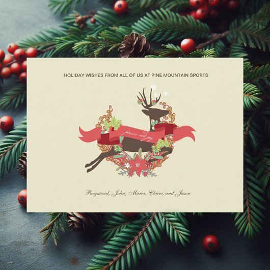 Laurel Deer Peace and Joy Corporate Kaart