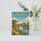 Laurel Delaware Broad Creek GeoSaga Briefkaart (Staand voorkant)