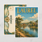 Laurel Delaware Broad Creek GeoSaga Briefkaart (Voorkant / Achterkant)
