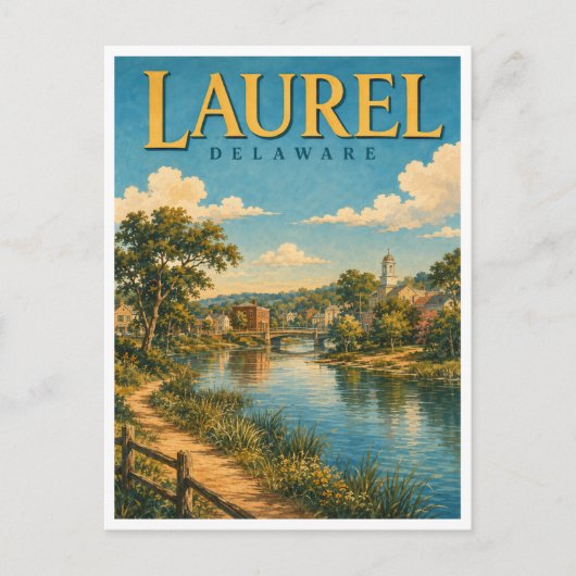 Laurel Delaware Broad Creek GeoSaga Briefkaart (Voorkant)