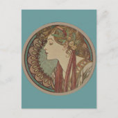 Laurel door Alphonse Mucha Briefkaart (Voorkant)
