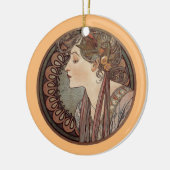 Laurel door Alphonse Mucha Keramisch Ornament (Links)