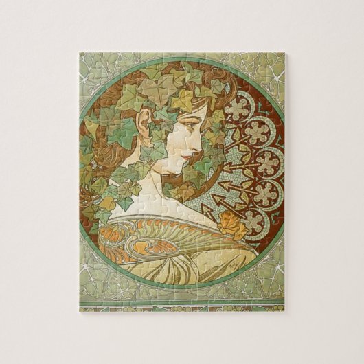 Laurel door Alphonse Mucha Legpuzzel (Verticaal)