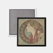 Laurel door Alphonse Mucha Magneet (Voorkant / Achterkant)