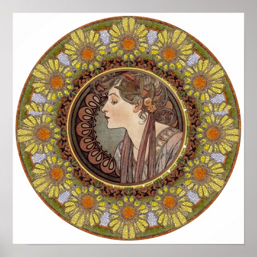 Laurel door Alphonse Mucha Poster (Voorkant)