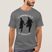 Laurel en Hardy - Begin met Dancin' T-shirt (Voorkant)