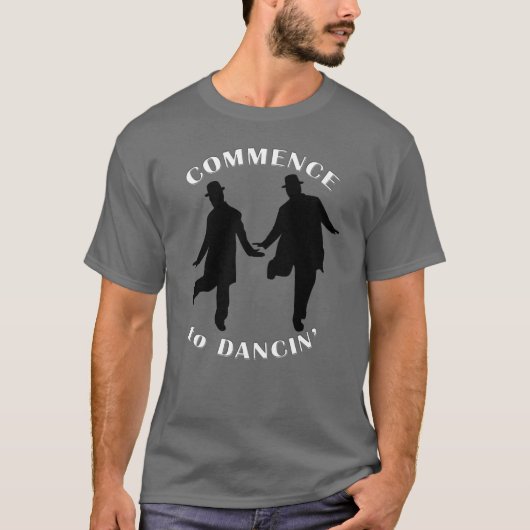 Laurel en Hardy - Begin met Dancin' T-shirt (Voorkant)