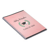 Laurel en Pet op roze achtergrond Notitieboek (Rechterzijde)