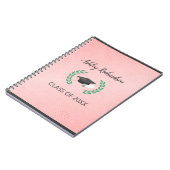 Laurel en Pet op roze achtergrond Notitieboek (Linkerzijde)