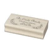 Laurel Family Name Retouradres Rubber Stamp Rubberstempel (Stempel)