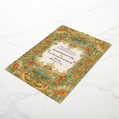 Laurel & filigraan betovering folie uitnodiging (Gedraaid)