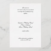 Laurel & filigraan betovering folie uitnodiging (Achterkant)