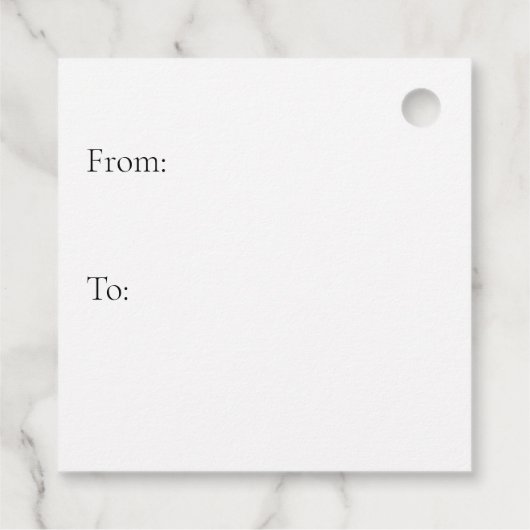 Laurel & Filigree, bruiloft Bedankjes Labels (Achterkant)