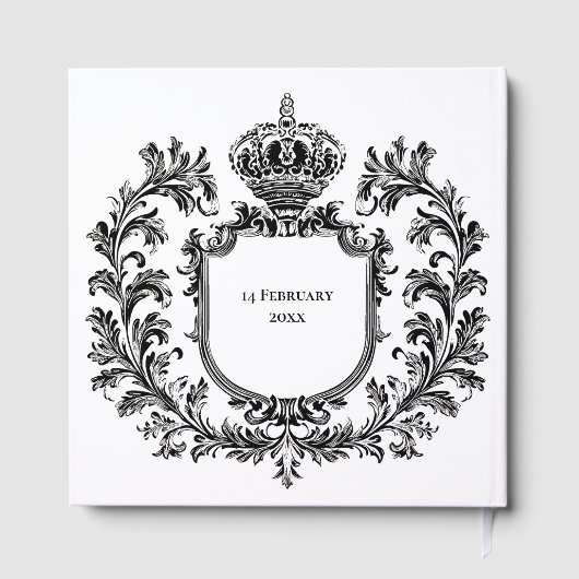 Laurel & Filigree, bruiloft Gastenboek (Achterkant)