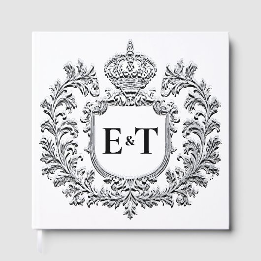  Laurel & Filigree, bruiloft Gastenboek (Voorkant)