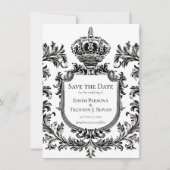  Laurel & Filigree, bruiloft Kaart (Voorkant)