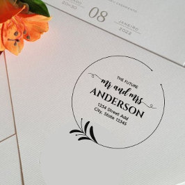 Laurel Future en mevrouw Return Adres Rubberstempel