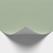 Laurel Green Solid Color Cadeaupapier (Hoek)