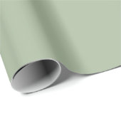 Laurel Green Solid Color Cadeaupapier (Rol Hoek)