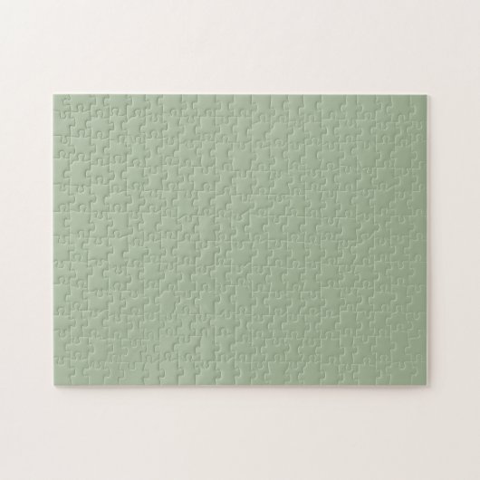 Laurel Green Solid Color Legpuzzel (Horizontaal)