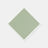 Laurel Green Solid Color Servet (Hoek)