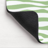 Laurel Green Zebra Stripes Dierenprint Muismat (Hoek)