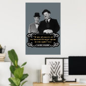 Laurel Hardy als iemand van jullie huilt op mijn b Poster (Thuiskantoor)