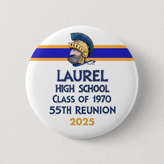 Laurel High Class of 1970 55th Reunion Button (Voorkant)