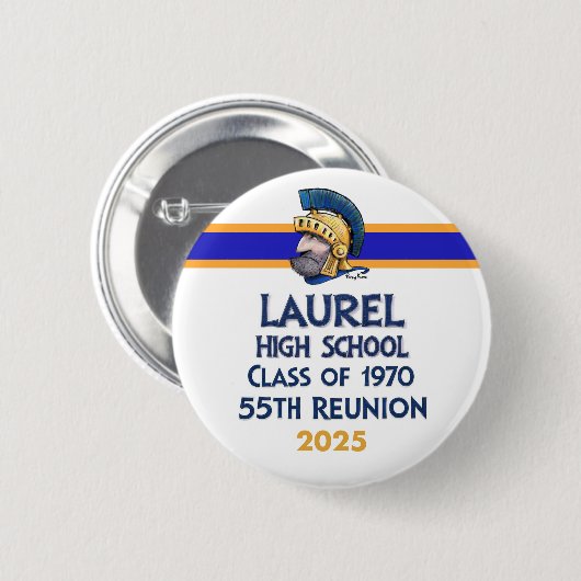 Laurel High Class of 1970 55th Reunion Button (Voorkant /achterkant)