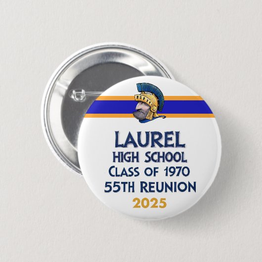 Laurel High Class of 1970 55th Reunion Button (Voorkant /achterkant)