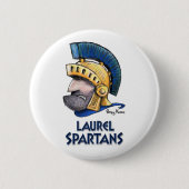Laurel High School Spartan Button (Voorkant)