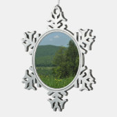 Laurel Highlands Pennsylvania Summer Photography Tin Sneeuwvlok Ornament (Rechts)