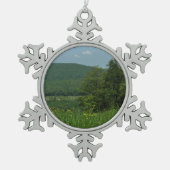 Laurel Highlands Pennsylvania Summer Photography Tin Sneeuwvlok Ornament (Voorkant)