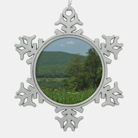 Laurel Highlands Pennsylvania Summer Photography Tin Sneeuwvlok Ornament (Voorkant)