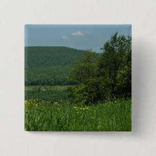 Laurel Highlands Pennsylvania Summer Photography Vierkante Button 5,1 Cm