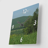 Laurel Highlands Pennsylvania Summer Photography Vierkante Klok (Hoek)