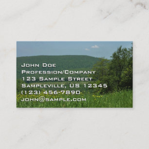Laurel Highlands Pennsylvania Summer Photography Visitekaartje