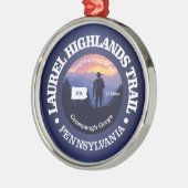 Laurel Highlands Trail (rd2) Metalen Ornament (Links)