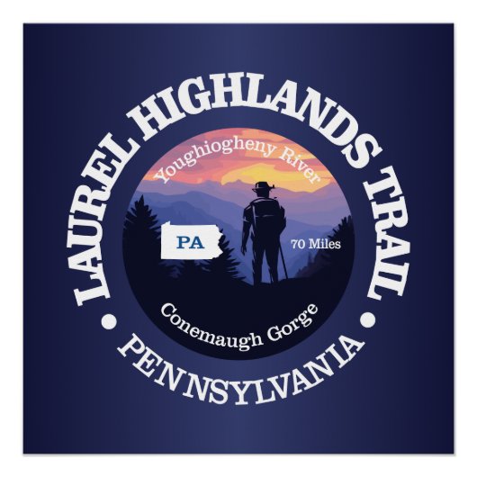 Laurel Highlands Trail (rd2) Perfect Poster (Voorkant)