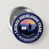 Laurel Highlands Trail (rd2) Ronde Button 7,6 Cm (Voorkant /achterkant)